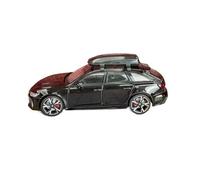 PIPJLCGE Miniature Replica Car Model Static Miniature Scale Vehicle Alloy Metal Model Car Decoration Ornaments 1:32 For Audi Rs6 Scale Die-cast Vehicle(Black)