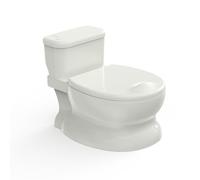 PipNest Potty Training Toilet for Toddlers, Realistic with Flushing Sounds, Wipes Holder & Disposable Liners, Simple to Clean for Boys & Girls, White
