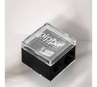 Pippa Of London Twin Pencil Sharpener In Black Black