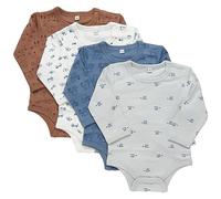 PIPPI Baby 4er Pack Body LS Toddler Underwear Set, Blue Mirage, 92