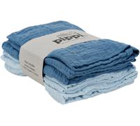 Pippi Baybwear Kinder Windeln Organic Cloth Muslin (4-Pack) 65x65 cm Baby Blue