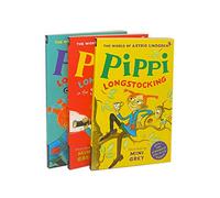 Pippi Longstocking 3 books collection set by mini grey