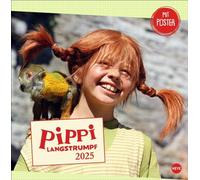 Pippi Longstocking Brochure Calendar 2025: Scenes from the Popular Film Adaptation of the Classic by Astrid Lindgren in a Practical Appointment Calendar Heye