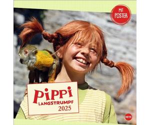 Pippi Longstocking Brochure Calendar 2025: Scenes from the Popular Film Adaptation of the Classic by Astrid Lindgren in a Practical Appointment Calendar Heye