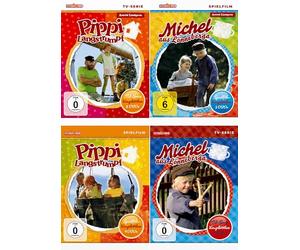 Pippi Longstocking + Michel from Lönneberga - Movie + TV Complete Box (15 Disc / 4 Boxes)