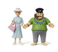 PIPPI LONGSTOCKING TOYS - Ephraim & Miss Prysselius Toy Doll Set Action Figures, Plastic Kids Dolls House People, Dollhouse Miniature People Figures, Officially Licensed in Sweden, 10cm, Ages 3-12