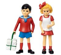 Pippi Longstocking Dollhouse people Tommy & Annika Figure set