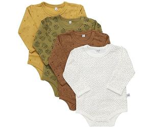 PIPPI Unisex Baby 4er Pack Body LS Baby and Toddler Underwear Set, Tinsel, 86
