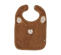 PIPPI Unisex Baby Bibs with animal faces Baby eating bibs, Almond, Einheitsgröße