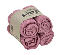 Pippi Wash Cloths Pack of 4 Organic Terry Cloth Wash Cloths (Oldrose)