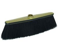 Pippo Feather Brush Handle, Rubber, Black and Gold, Dimensione 31 x 9.5 cm
