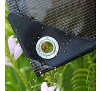 PIPRE 1.5m x 2.4m Tarps Waterproof Heavy Duty 220 GSM Waterproof Ground Sheet with Reinforced Grommets - Multipurpose Tarp Gover For Outdoor - Black