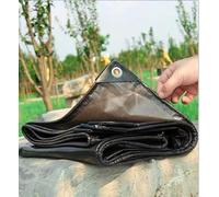PIPRE 1m x 1.8m Tarps Waterproof Heavy Duty 220 GSM Waterproof Ground Sheet with Reinforced Grommets - Multipurpose Tarp Gover For Outdoor - Black