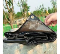 PIPRE 2.2m x 2.8m Tarpaulin - Heavy-Duty Waterproof 200 GSM Reinforced black Tarp Sheet with Mesh Support, Rubber Strengthened Corners - UV-Resistant Cover for Garden, Greenhouse