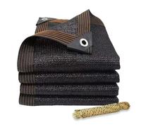 PIPRE Greenhouse Shading Net with Grommets Pergola Sun Shade Cloth 90% Shading Rate UV Resistant Sunblock Shade Netting Sunscreen Fabric for Garden Flower Plant Black(2.6x4.1m)