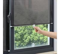 PIPRE Temporary Blackout Blinds, 58 * 125 cm Blackout Blinds No Drill Blinds Blackout Curtains for Bedroom Kitchen Bathroom Windows Bedroom, Loft, Travel Car（black）
