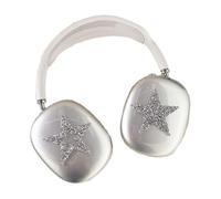 PIQIUZC Case Cover for AirPods Max,Glittering Rhinestones Luxurious Design,Clear Sparkling Cute TPU Soft Cases for AirPod Max for Women Girl (Stars)