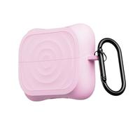 PIQIUZC Delicate Case for Samsung Galaxy Buds 3/Buds 3 Pro,Cute Wave Texture Design Soft Comfortable Silicone Shockproof Earphone Cover (Pink)