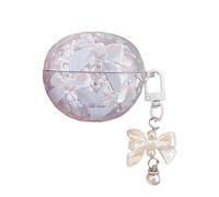 PIQIUZC for Huawei Freeclip Earphone Case Cute,Fashion Exquisite Bow Pattern Design Headset Protective Cover for Girls Women