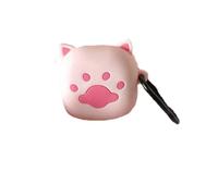 PIQIUZC for Samsung Galaxy Buds FE/Buds 2 Pro/Buds 2/Buds Pro/Buds Live Case, 3D Cute Cat Paw Pattern Design Protective Case for Women Girls (Pink)