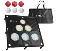 PIQL Pro Pickleball Target Net - Pickle Ball Training Aid and Social Games Pickle Ball Practice Equipment, Target System, Dink Pad Practice, Drive and Drop Shot Trainer