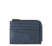 PIQUADRO Akron Coin and Credit Card Pouch Blue, Blue, Taglia Unica, Casual