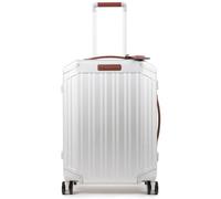 Piquadro Alu 4 Roll Cabin Trolley 55 cm silver colored
