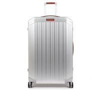 Piquadro Aluminum 4-Wheel Trolley, 79 cm silver colored