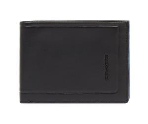 Piquadro Atlas Wallet RFID protection Leather 12.5 cm black