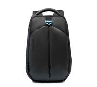 Piquadro - Backpack - Laptop Compartment 14" - 2 compartments - in Fabric and Bio-based material - Unisex - Colour Black