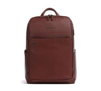Piquadro Black Square Backpack, 21L, unisex, brown