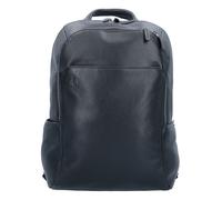 Piquadro Black Square Backpack Leather 39 cm Notebook compartment