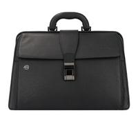 Piquadro Black Square briefcase leather 37 cm black