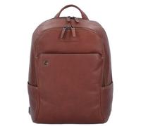 Piquadro Black Square Business backpack Genuine Leather 39 cm Laptop compartment brown