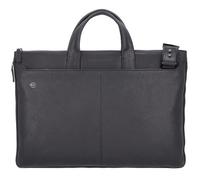Piquadro Black Square Laptop bag Genuine Leather 47 cm black