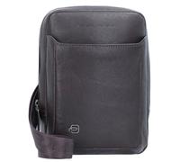 Piquadro Black Square Shoulder bag Genuine Leather 17 cm brown