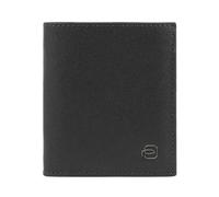 Piquadro Black Square Wallet RFID protection Leather 8.5 cm black