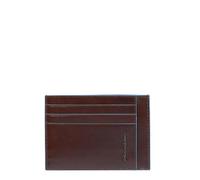 PIQUADRO Blue Square 11cm Credit Card Holder, Mahogany, 11 cm, Credit Card Holder