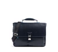 Piquadro Blue Square Briefcase II leather 40 cm laptop compartment blue