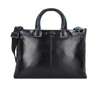 Piquadro Blue Square Briefcase Genuine Leather 42 cm Laptop compartment black