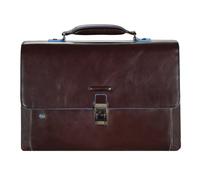 Piquadro Blue Square Briefcase II leather 40 cm laptop compartment brown