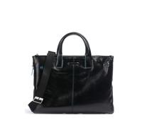 Piquadro Blue Square briefcase leather 42 cm laptop compartment black