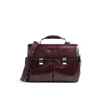 Piquadro Blue Square briefcase leather 43 cm laptop compartment brown