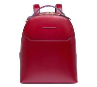 Piquadro Blue Square City Backpack Genuine Leather 30 cm red