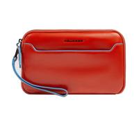 Piquadro Blue Square Clutch purse Leather 21 cm orange
