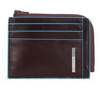 Piquadro Blue Square Credit card case RFID protection Genuine Leather 11 cm brown