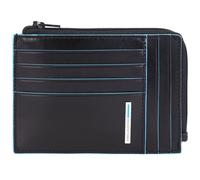 Piquadro Blue Square Credit card case RFID protection Genuine Leather 12 cm Gift box black