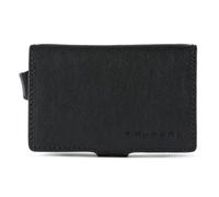 Piquadro Blue Square Credit card case RFID protection Genuine Leather 7 cm black