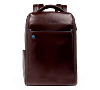 Piquadro Blue Square Daypack Leather 29 cm Laptop compartment brown