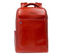 Piquadro Blue Square Daypack Leather 29 cm Laptop compartment red